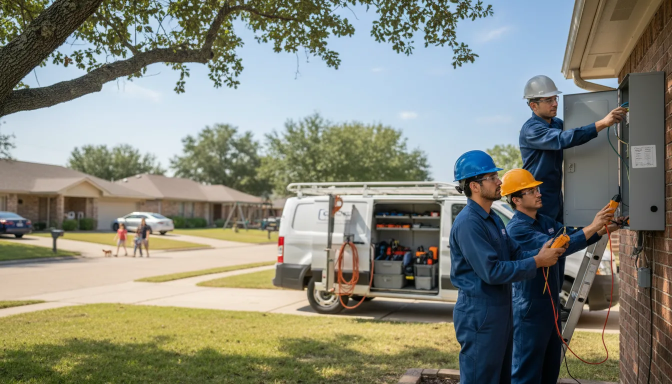 Certified electrician providing emergency electrical services in O Kean, AR